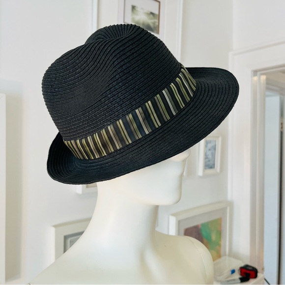 New never worn summer fedora style hat black - Picture 4 of 11